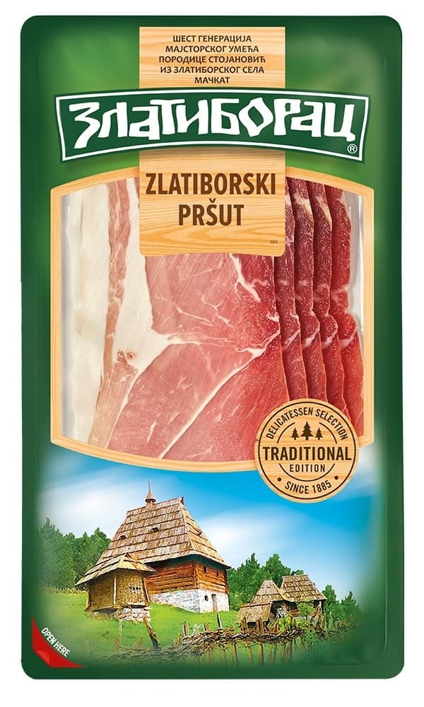 Prsut zlatiborski Zlatiborac slajs 100g-slika