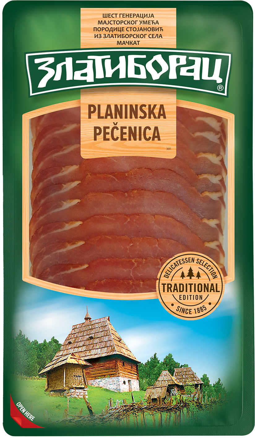 PEČENICA PLANIN SLAJS 100G ZLATIBOR-slika