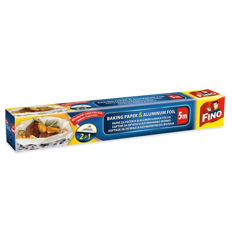 Alu folija i papir za pec.2 u 1 5m Fino-slika
