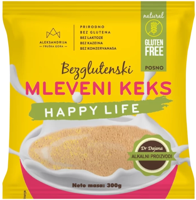 KEKS MLE BEZGLUTEN HAP LIFE 300G IN-slika