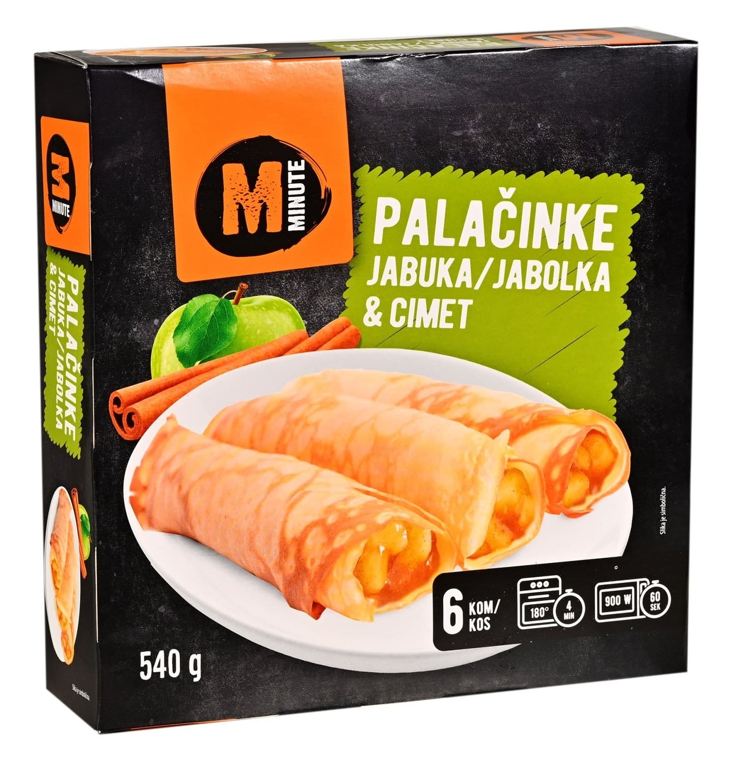 PALAČINKE JABUKA CIMET 540G MINUTE-slika