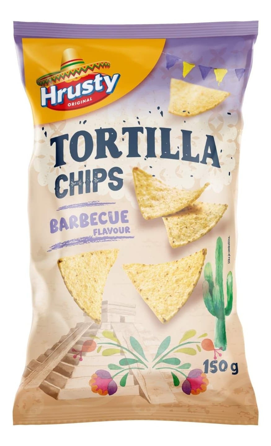 Čips HRUSTY tortilja roštilj 150g-slika