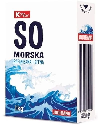 SO MORSKA RAFINISANA 1KG K PLUS-slika