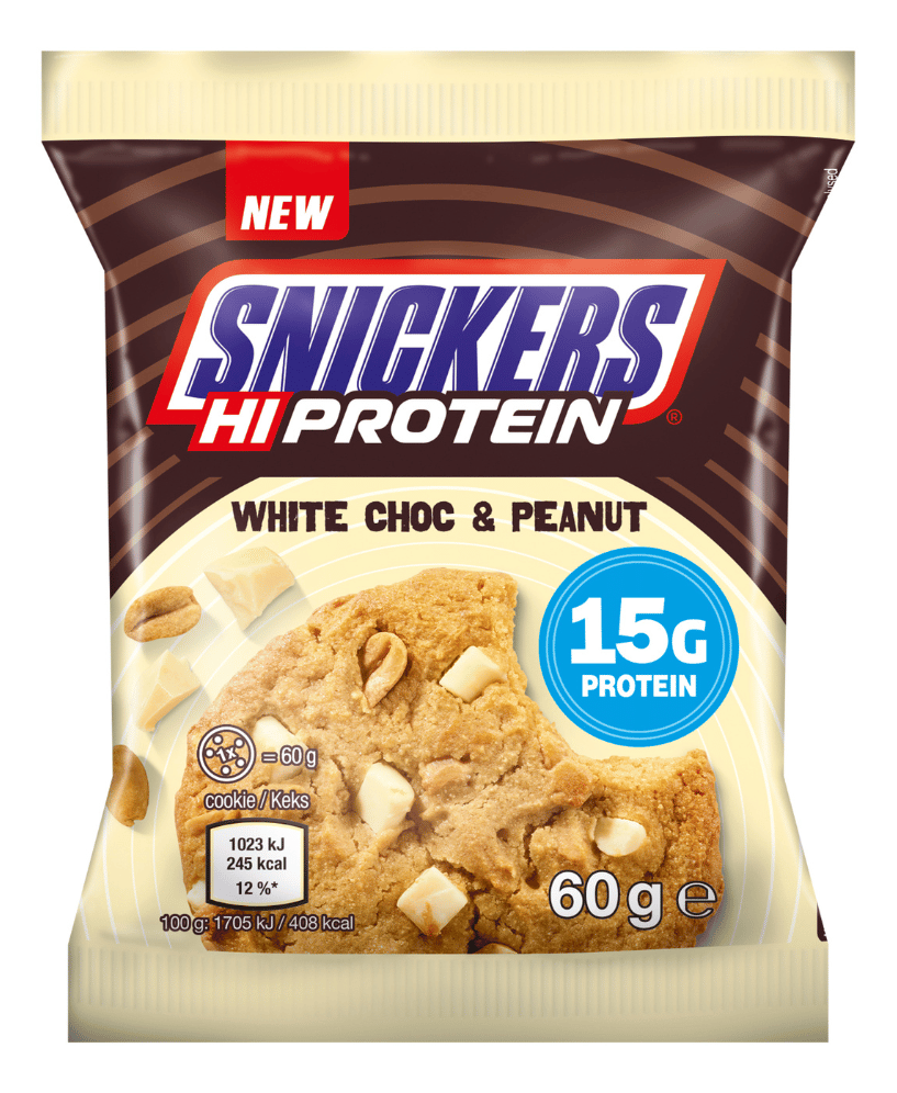 Keks SNICKERS Hi protein cookies white chocolate & peanut 60g-slika
