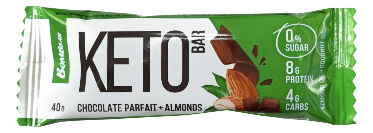 Keto bar BOMBBAR nepreliveni čokolada i badem 40g-slika
