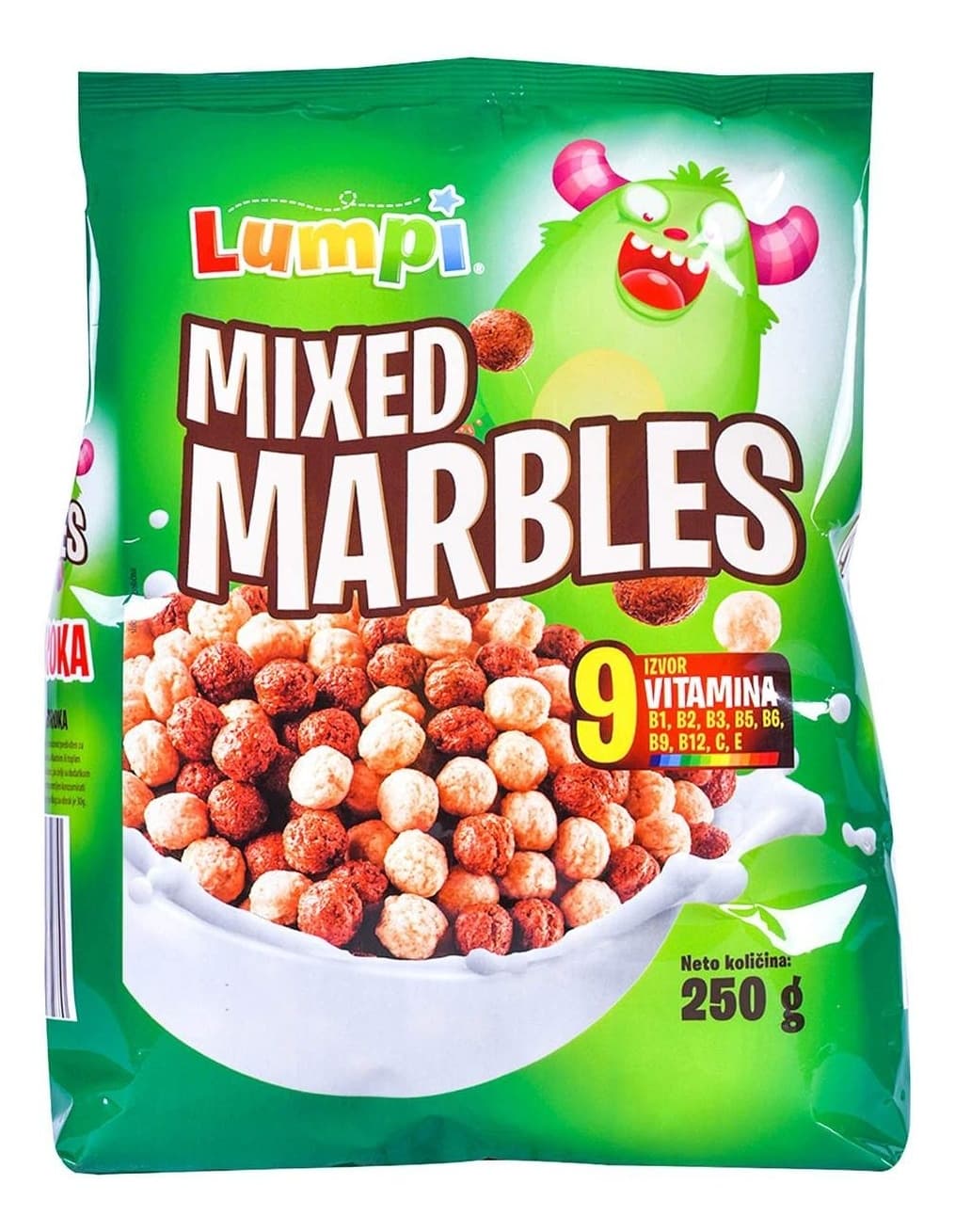 Pahuljice LUMPI mix marbles 250g-slika