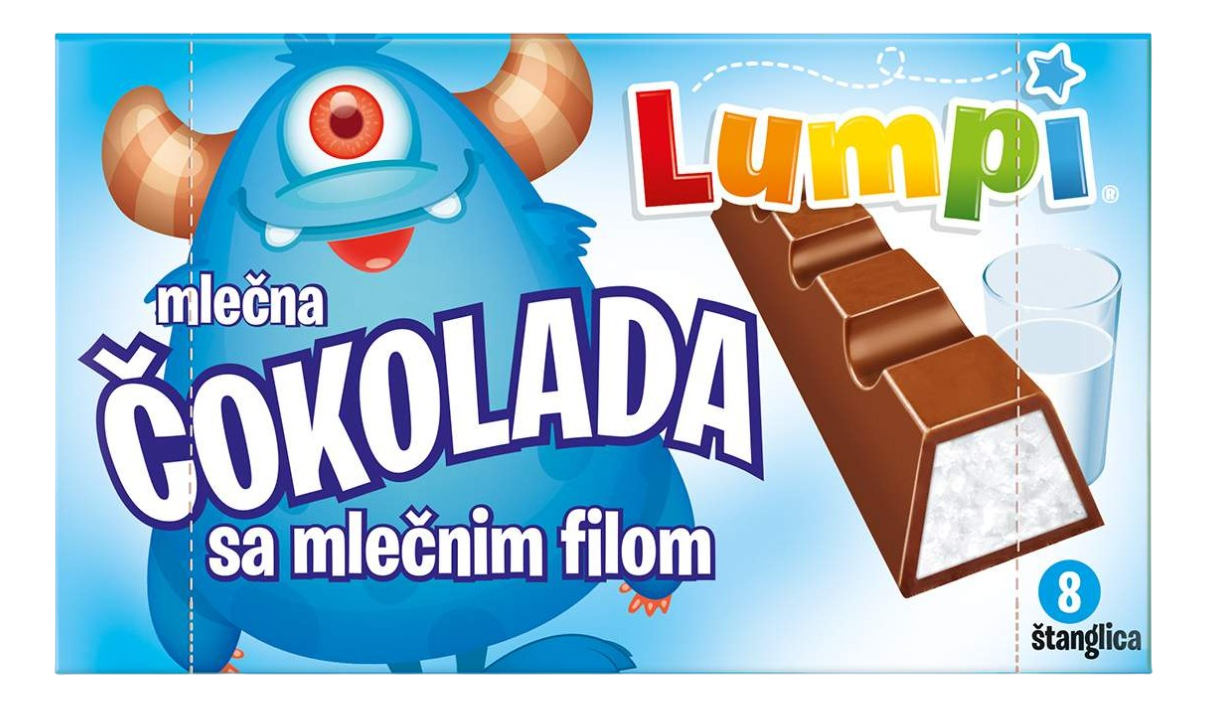 ČOKOLADA MLEČNA 100G LUMPI-slika