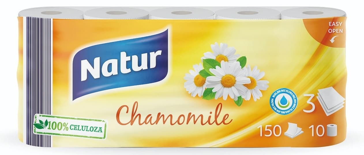 Toalet papir NATUR kamilica 3sloja 10kom-slika