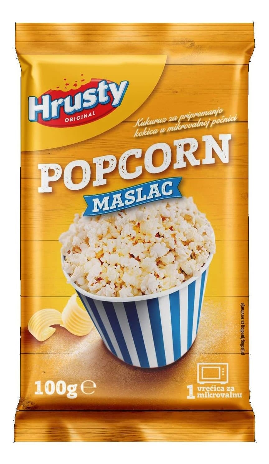 Kokice HRUSTY za mikrotalasnu maslac 100g-slika
