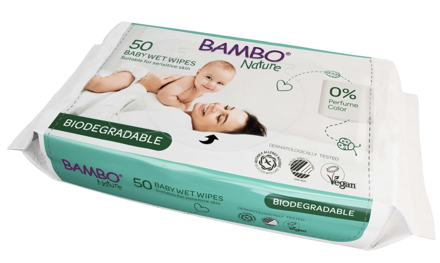 Vlažne maramice BAMBO nature 50kom-slika