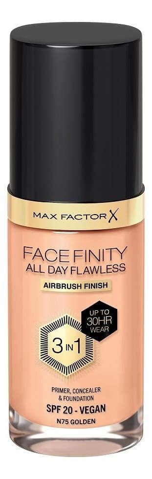 MAX FACTOR Facefinity 3in1 vegan tečni puder SPF20 75 golden-slika