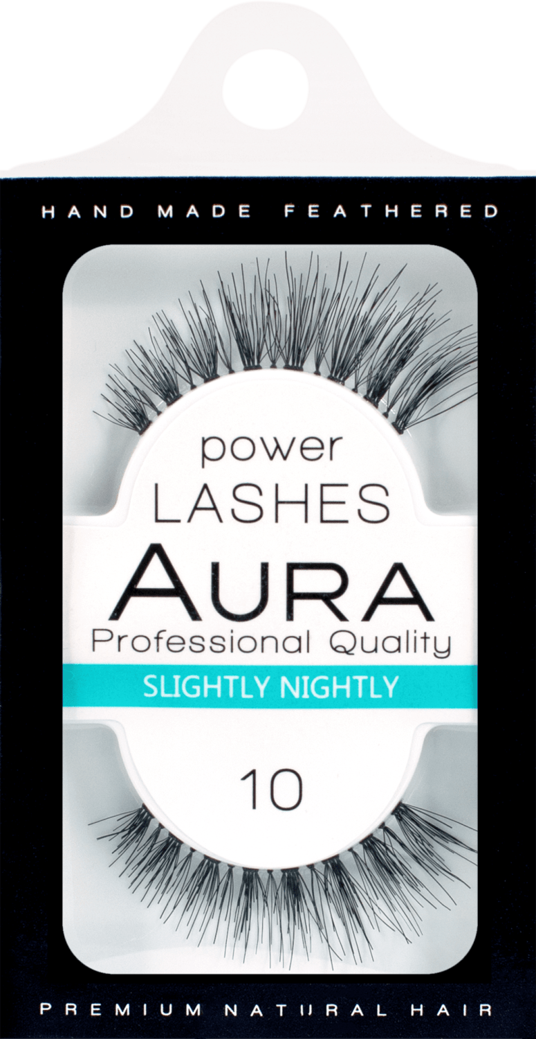 AURA Power lashes veštačke trepavice 10 slightly nightly-slika