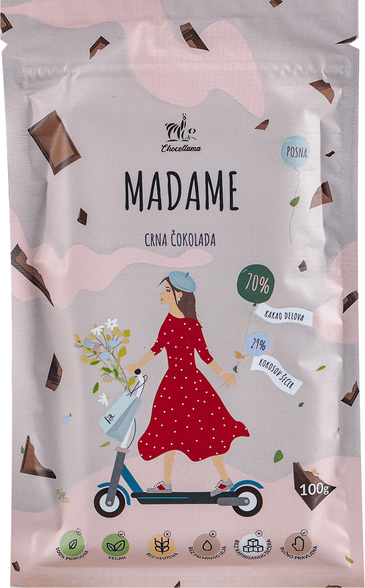 ČOKOLADA CRNA MENAGE 100G CHOCOLLAM-slika