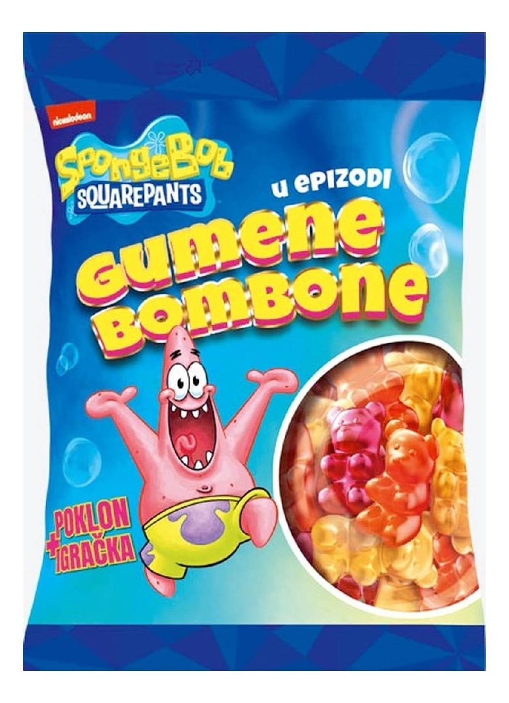 Gumene bombone NELLY Sunđer Bob + igračka 90g-slika