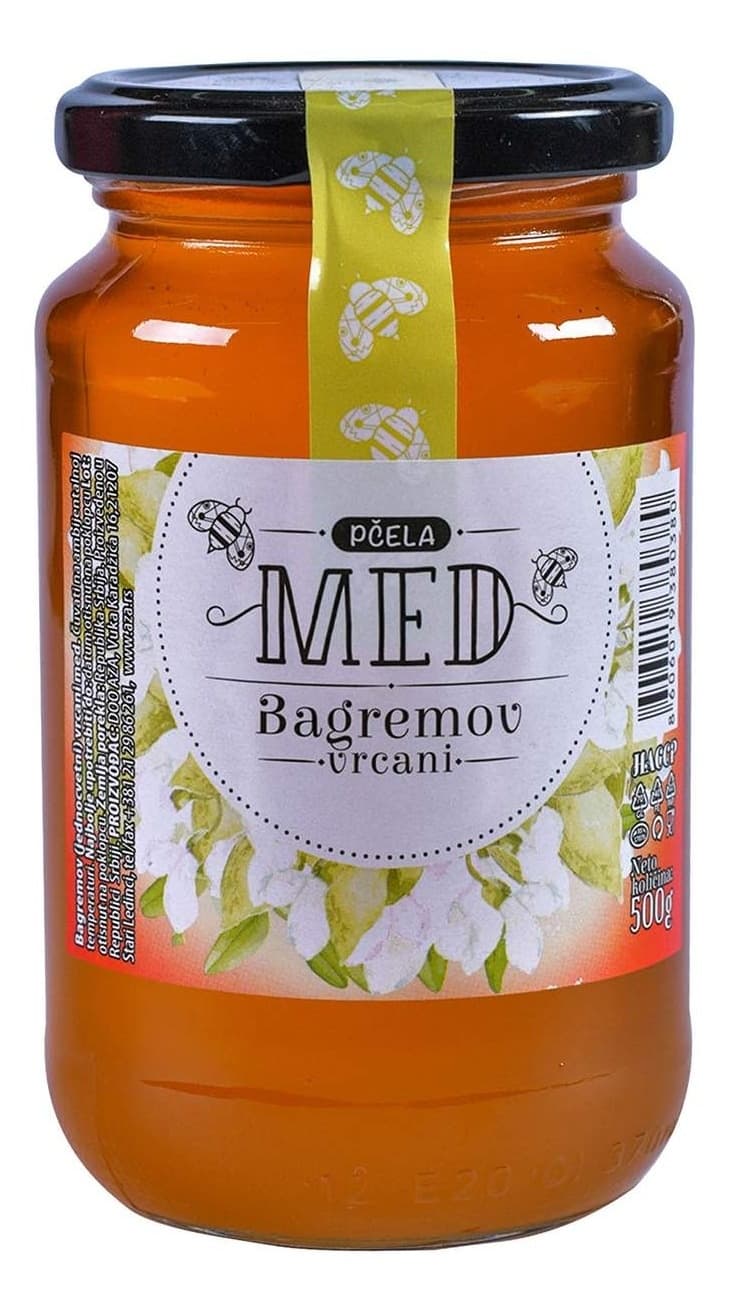 MED BAGREMOV 500G STAKLO PČELA-slika