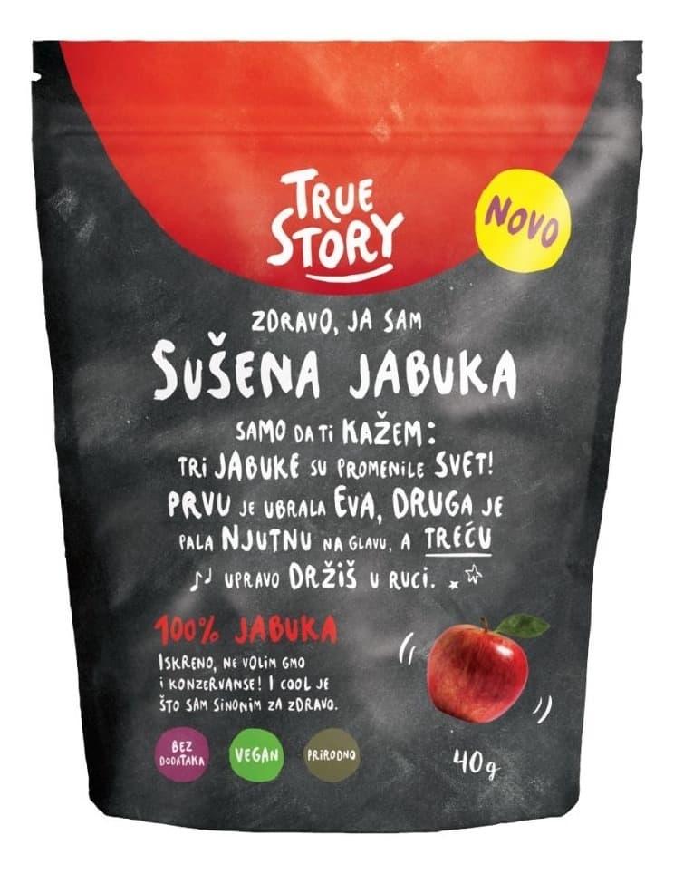 TRUE STORY čips od sušena jabuke 40g-slika