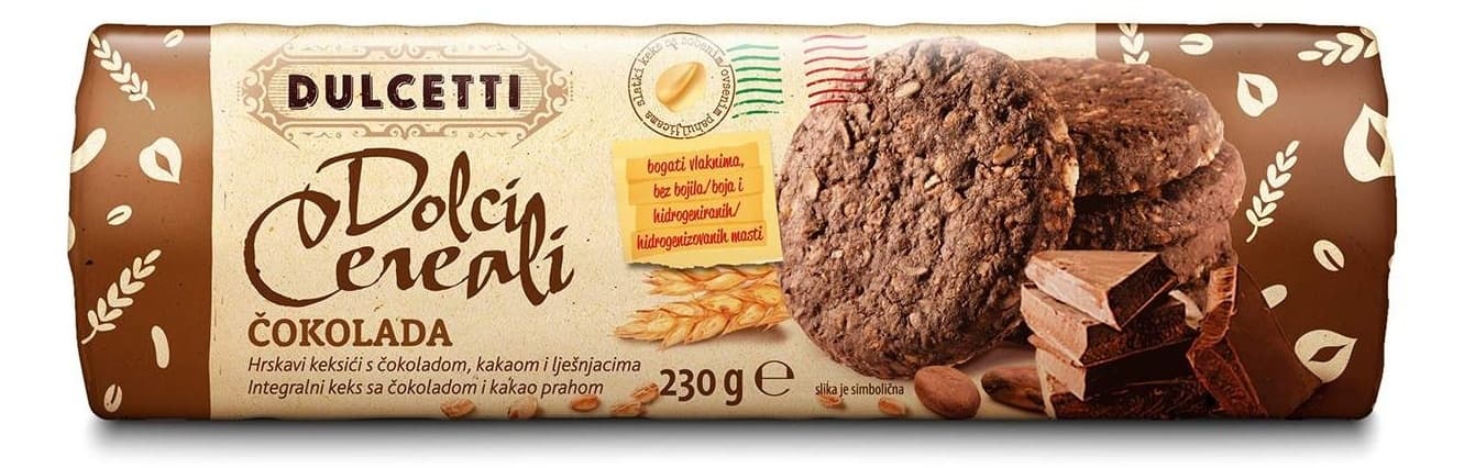 Keks DULCETTI čokolada 230g-slika