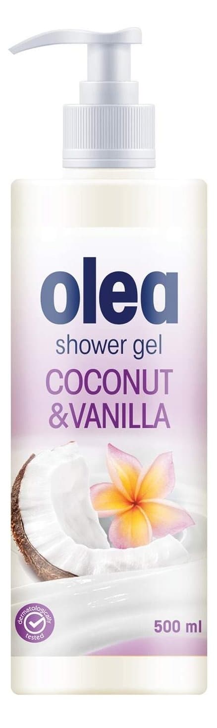 Gel za tuširanje OLEA Coconut i vanilla sa pumpicom 500ml-slika