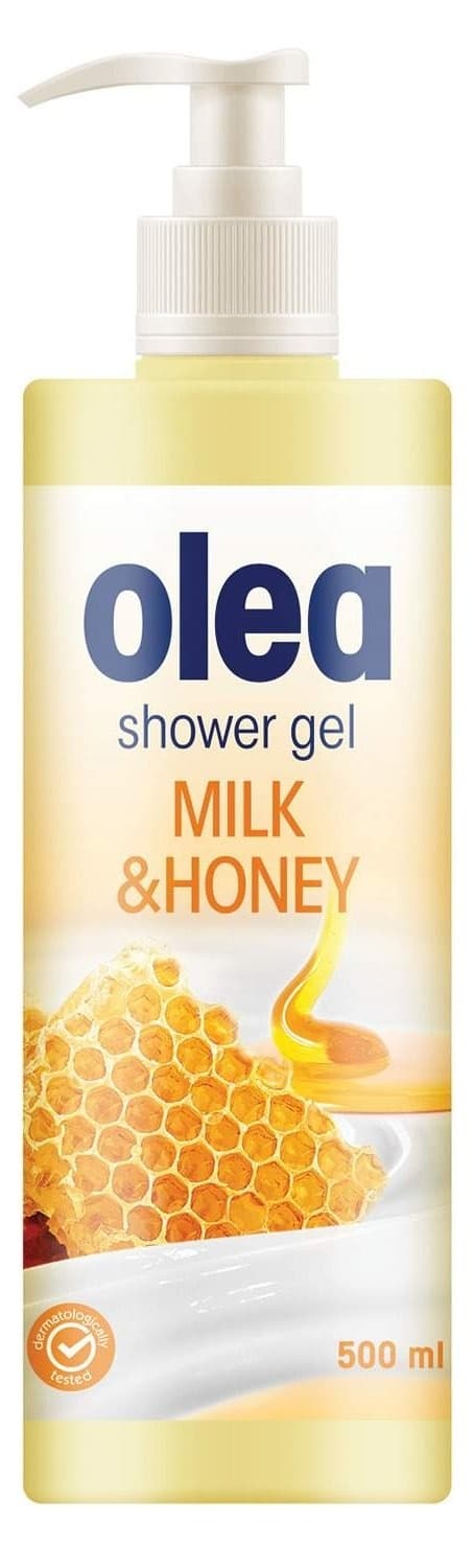 Gel za tuširanje OLEA Med i mleko sa pumpicom 500ml-slika