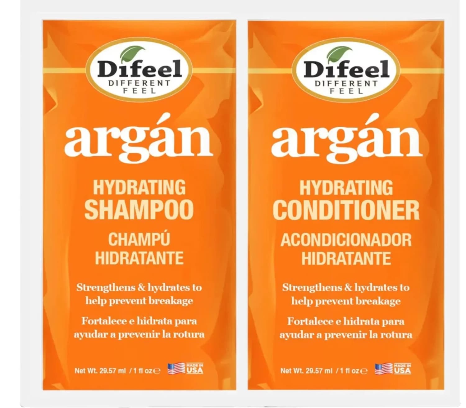 Šampon i balzam za kosu set DIFEEL argan 2x29,57ml-slika