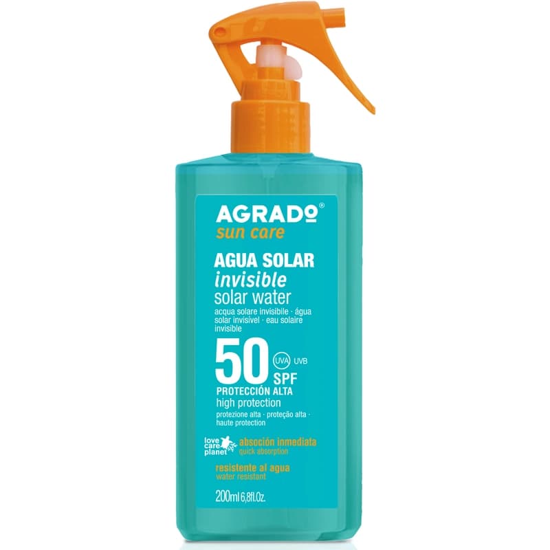 Sprej za zaštitu od sunca AGRADO Agua solar SPF50 200ml-slika