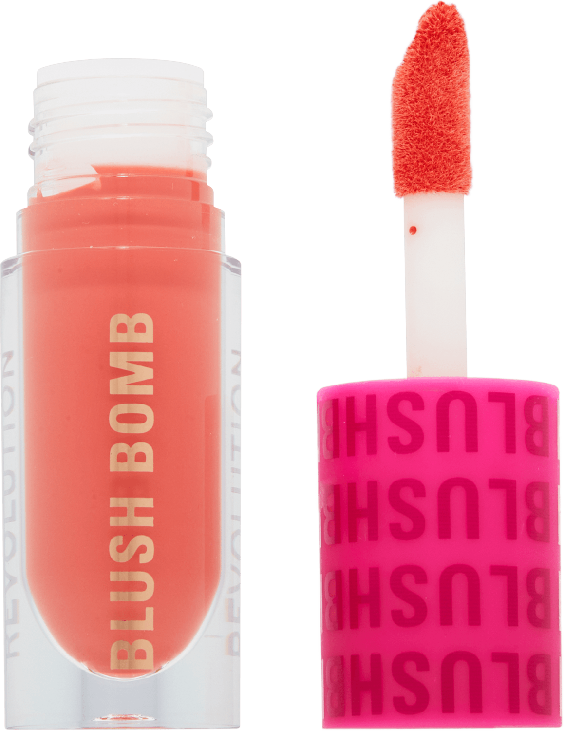 REVOLUTION Blush Bomb tečno rumenilo glam orange-slika