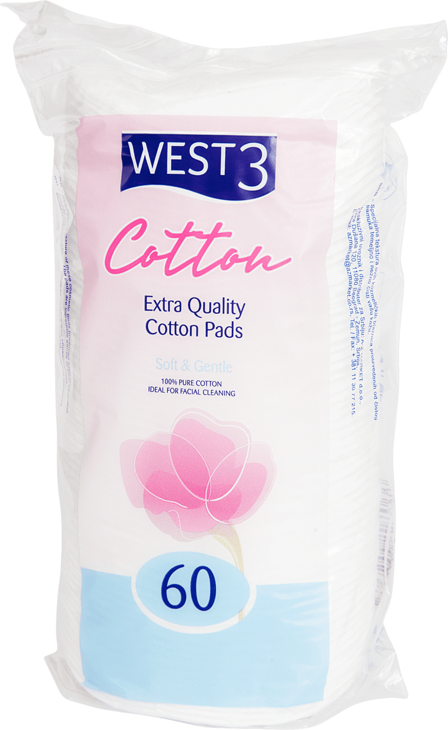 COTTON tuferi za lice ovalni 60kom-slika