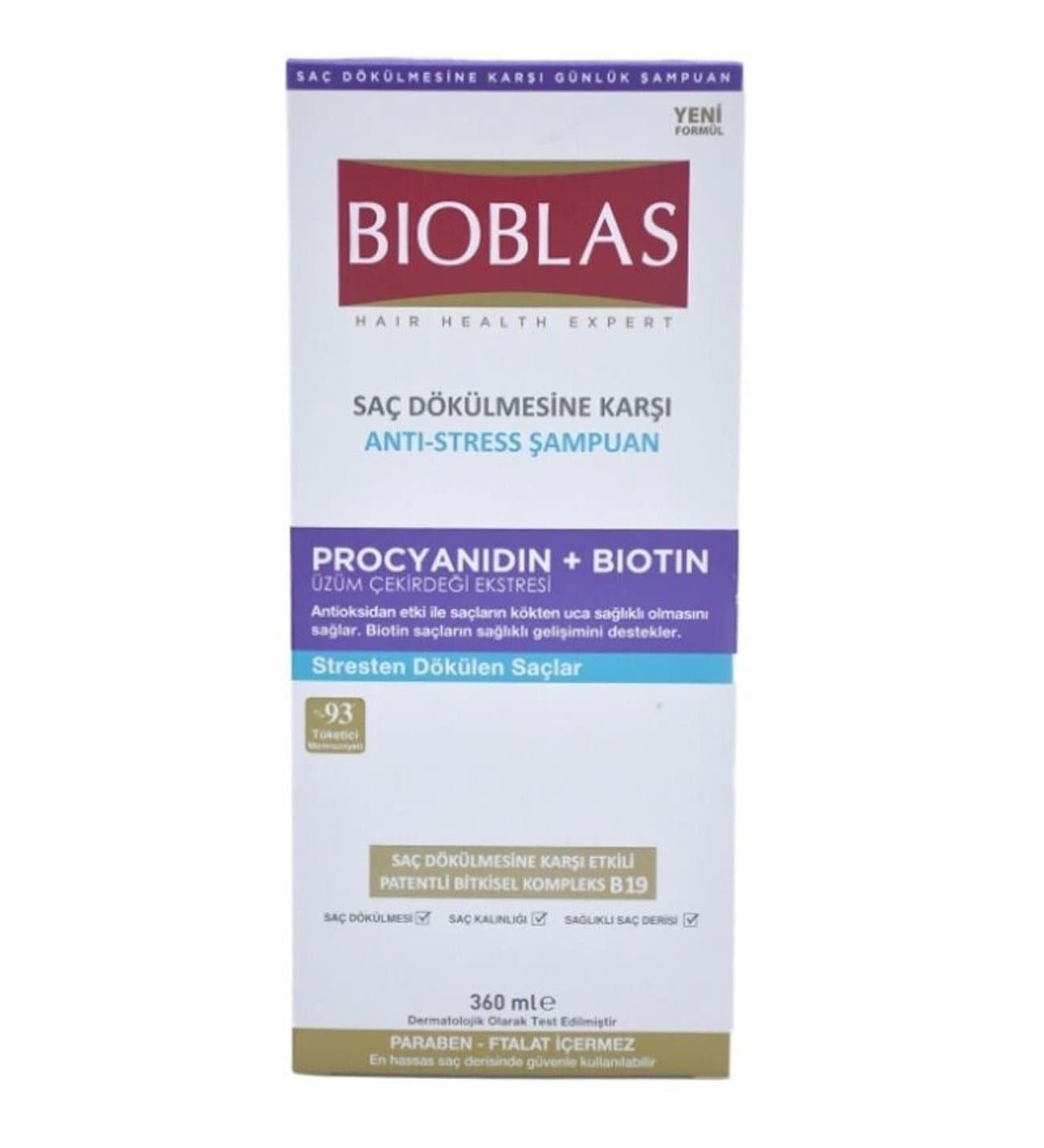 Šampon za kosu BIOBLAS Phitosterol i biotin protiv opadanja 360ml-slika