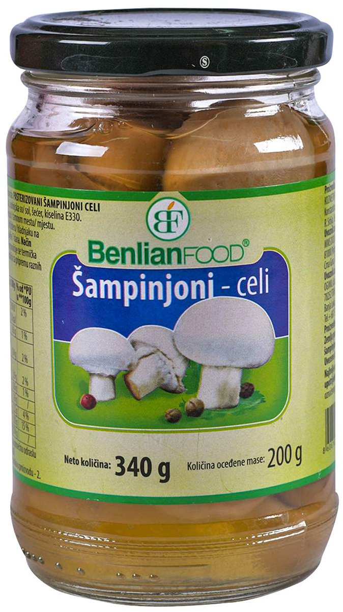 Šampinjoni BENLIAN celi 340g-slika