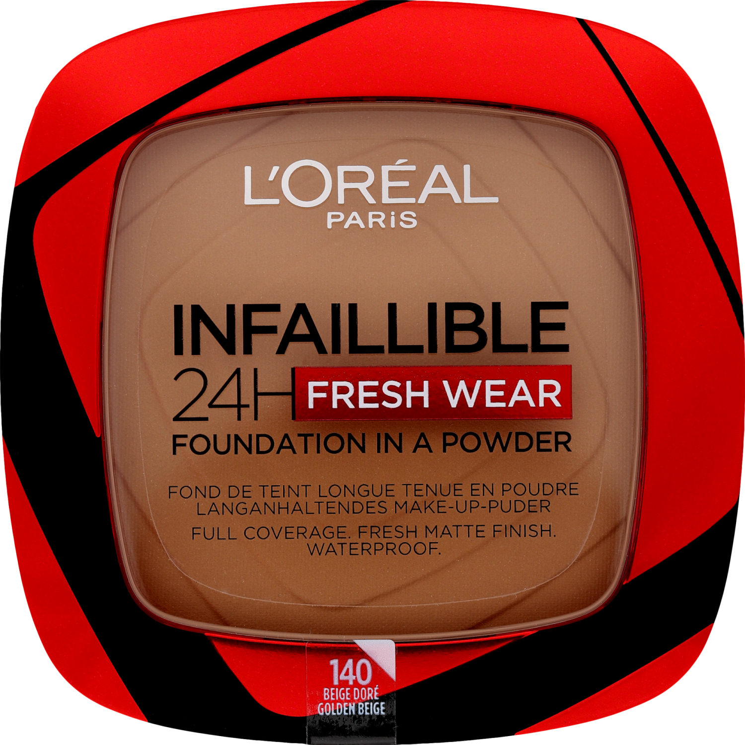 L'OREAL Infaillible 24h kompaktni puder 140 golden beige-slika