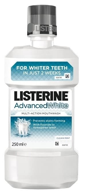 Tečnost za ispiranje usta LISTERINE advanced White 250ml-slika