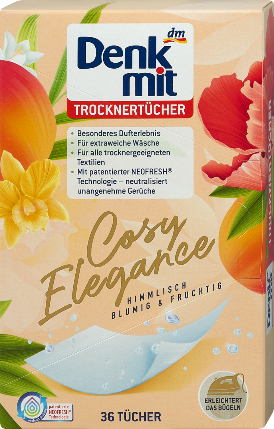Maramice za mašinsko sušenje veša DENKMIT Cosy elegance 36kom-slika
