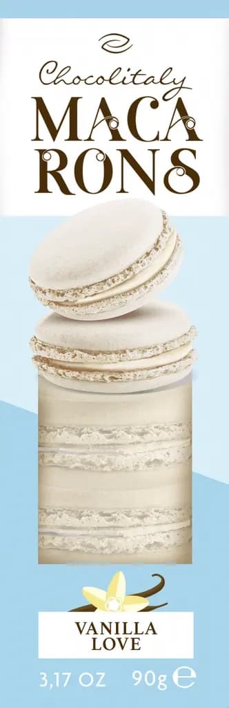 Biskvit CHOCOLITALY Macarons vanilla love 90g-slika