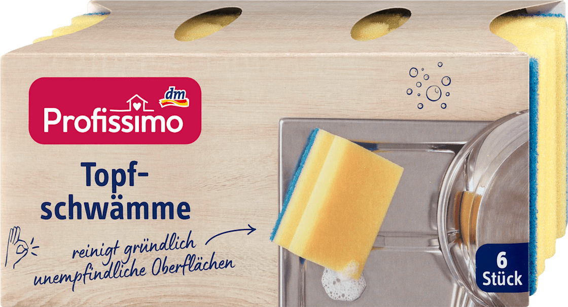 PROFISSIMO sunđer za pranje posuđa 6kom-slika