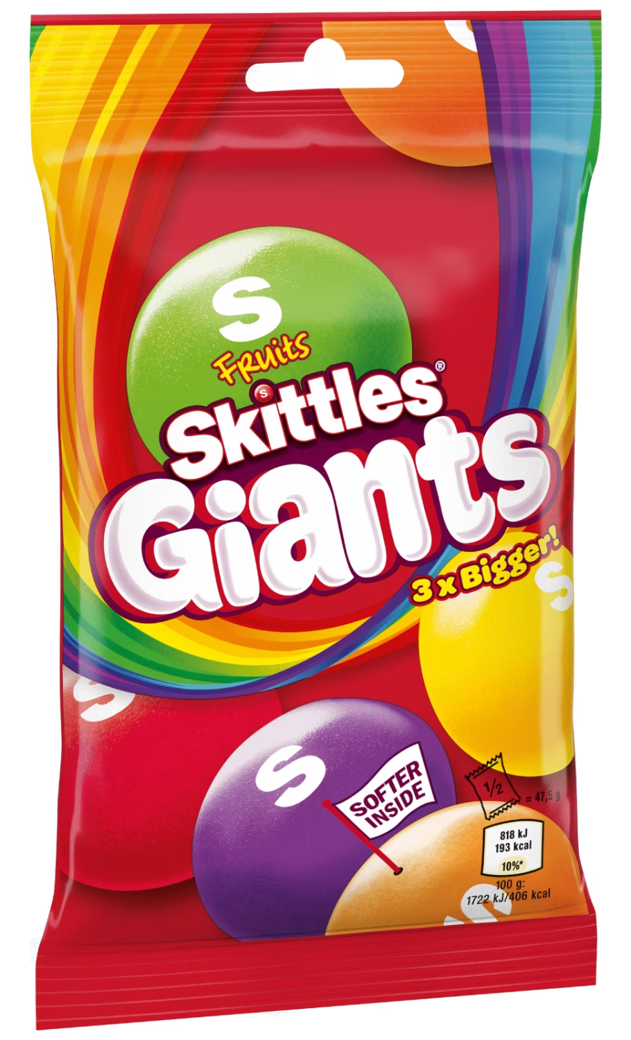 Bombone SKITTLES Giants fruits 116g-slika