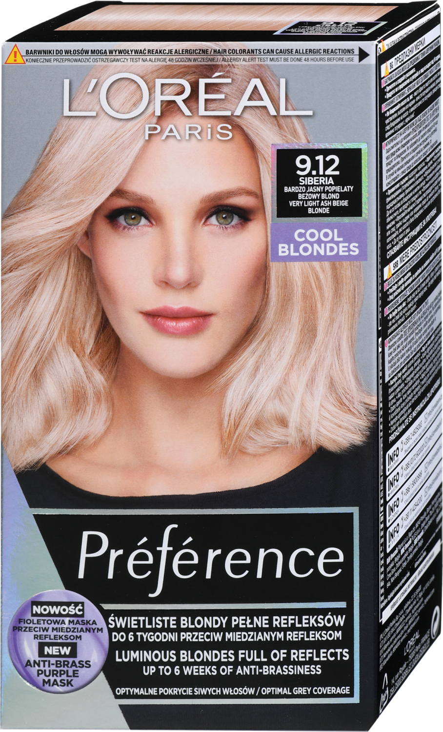 L'OREAL Preference farba za kosu 9.12 cool blondes-slika