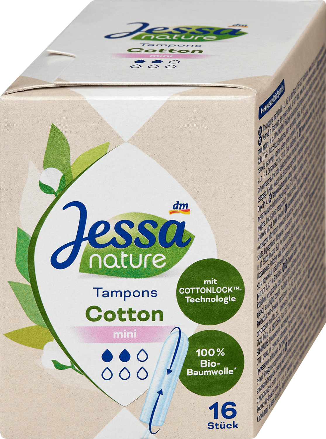 JESSA Nature cotton mini tamponi 16kom-slika
