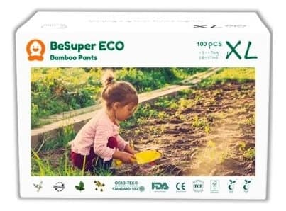 BESUPER pelene pants eco bamboo XL 100kom-slika