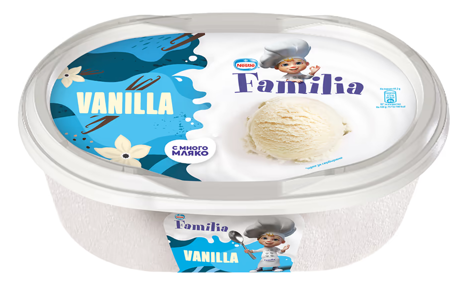 Sladoled Familia vanila 345g-slika