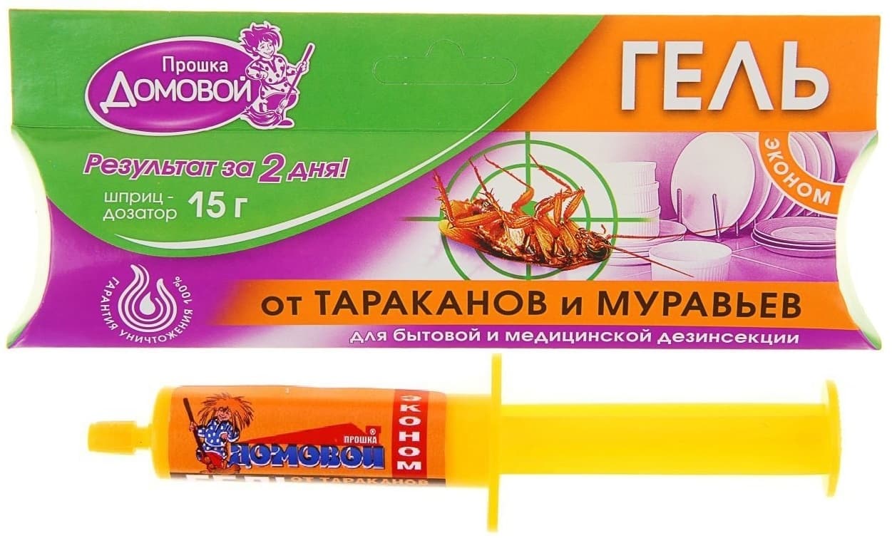 PROŠKA DOMOVOI gel ekonomični za bubašvabe i mrave špric 15g-slika