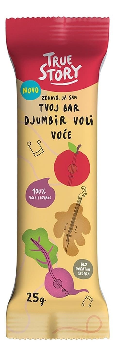 TRUE STORY bar đumbir voli voće 25g-slika