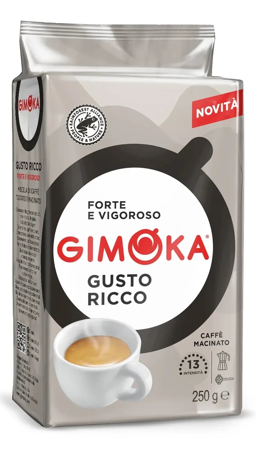 Espresso kafa GIMOKA Gusto Ricco mlevena 250g-slika