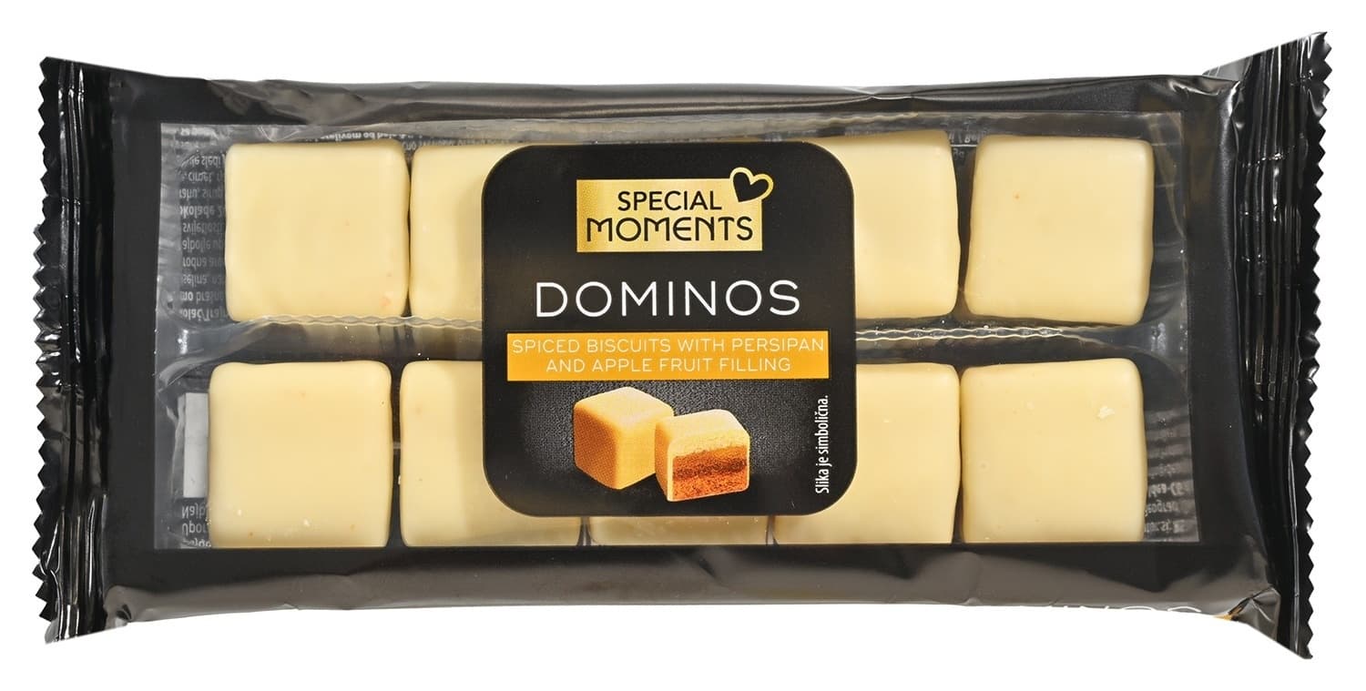 Dominos SPECIAL MOMENTS u beloj čokoladi 125g-slika