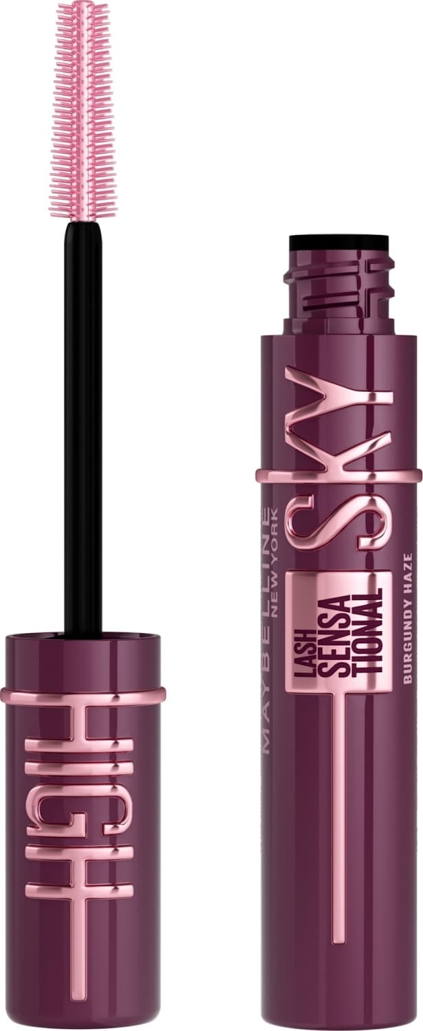 MAYBELLINE Lash sensational sky high maskara burgundy haze-slika