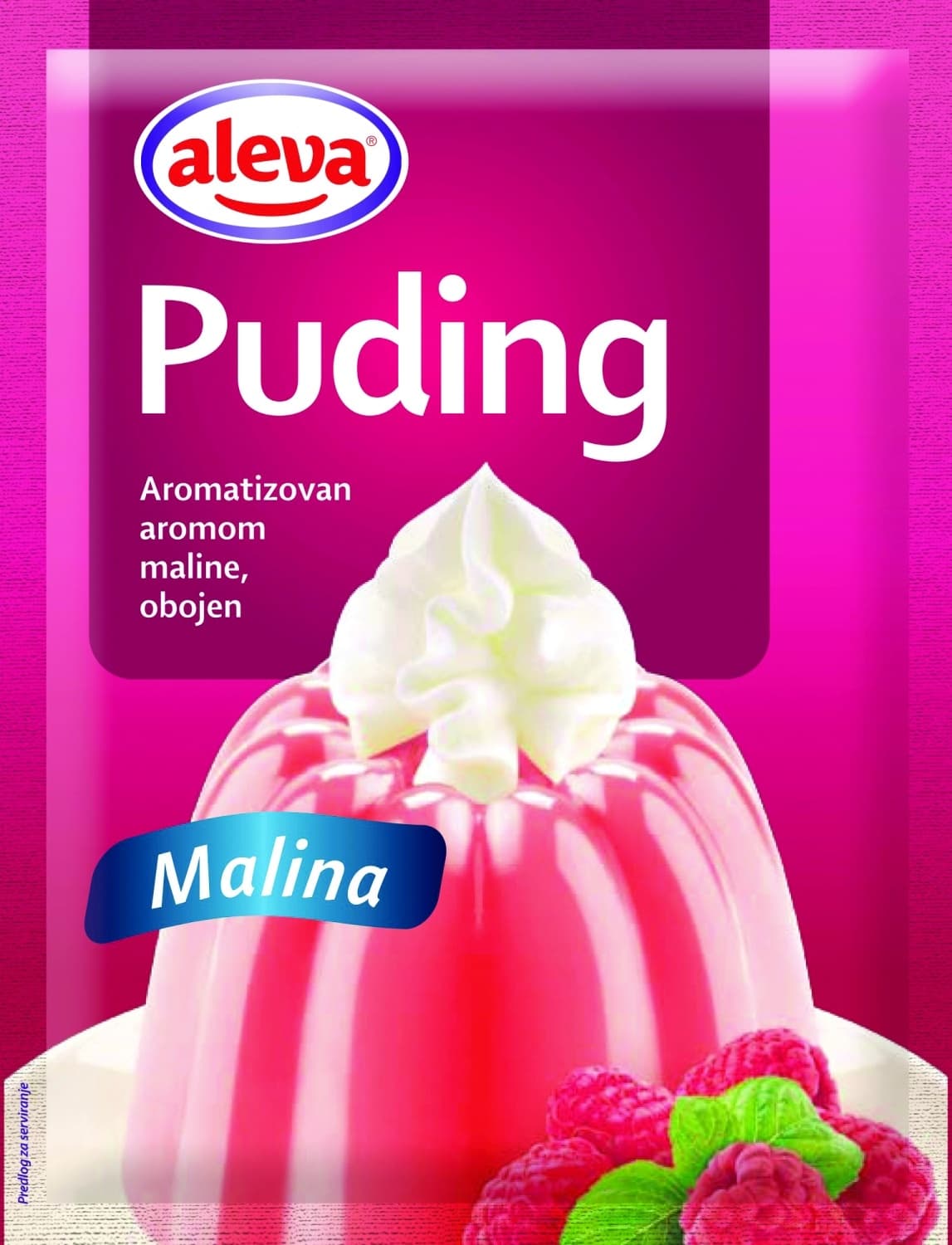 PUDING MALINA 40G ALEVA-slika