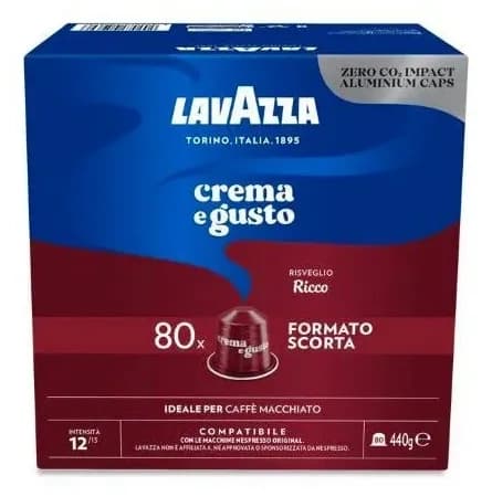 Kapsule LAVAZZA Crema e gusto ricco nespresso 80kom-slika