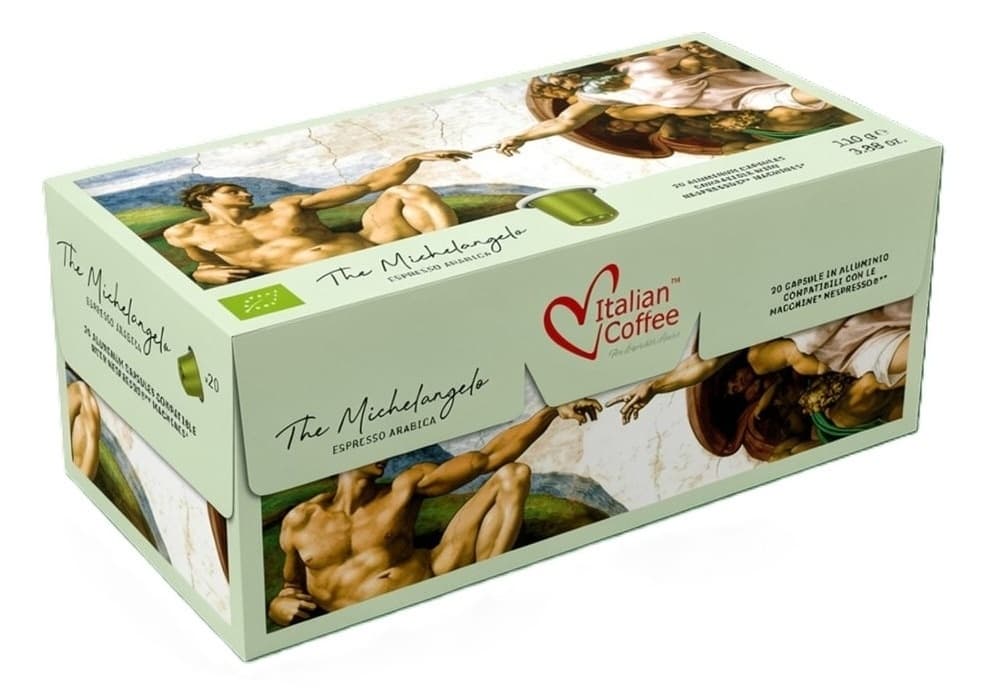 Kapsule ITALIAN COFFEE Michelangelo arabica biologico nespresso 20kom-slika