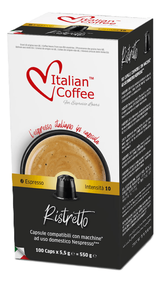 Kapsule ITALIAN COFFEE Espresso Ristretto nespresso 100kom-slika