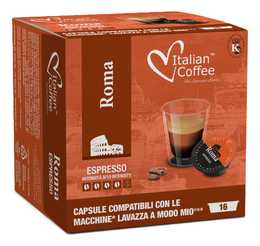 Kapsule ITALIAN COFFEE A Modo Mio Roma Espresso 16kom-slika