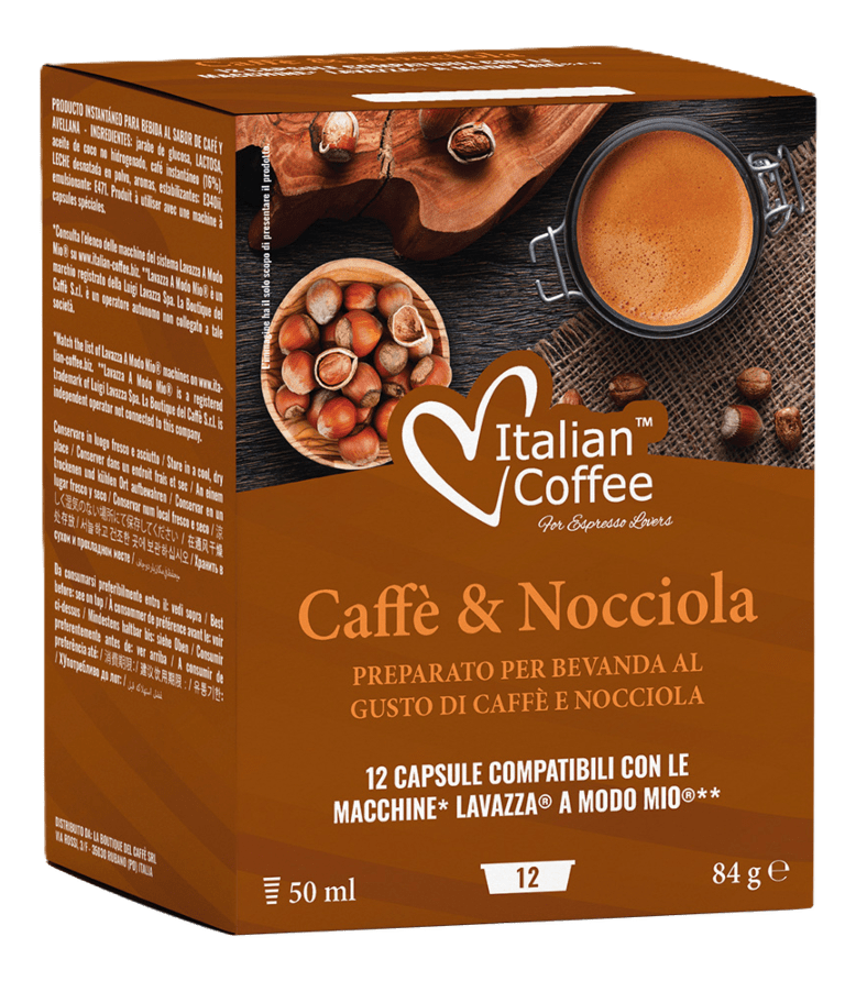 Kapsule ITALIAN COFFEE Nocciola A Modo Mio 12kom-slika